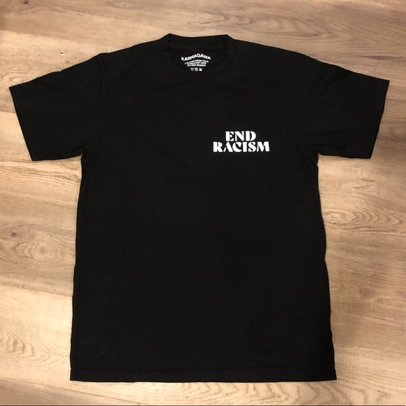 KARMAGAWA Tops - END RACISM T-SHIRT